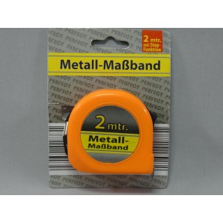 Metall Maßband 2m orange