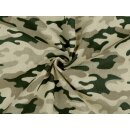 Tarnmuster Camouflage creme beige Baumwollstoff