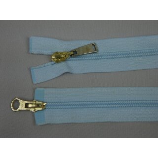 Reißverschluss 65cm teilbar hellblau 2-Wege Kunststoff YKK