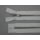 Reißverschluss weiß 12cm nicht teilbar Metall YKK