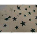 Tischläufer natur grün Sterne Weihnachten 43x127cm