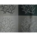 Mitteldecke Zweige schlamm grau anthrazit 100x100cm