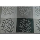 Mitteldecke Zweige anthrazit schlamm grau 100x100cm