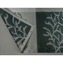 Mitteldecke Zweige anthrazit schlamm grau 100x100cm