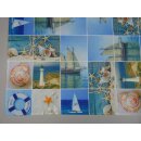 Maritime Mitteldecke 85x85 cm mit Schiffen &...
