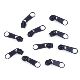 Zipper dunkelblau nonlock für Reißverschluss Spirale 3mm