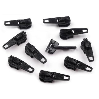 Zipper schwarz autolock für Reißverschluss Spirale 3mm