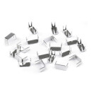 Endstück unten nickel für Reißverschluss 8mm