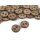Knopf Blume Kokosnuss 15mm