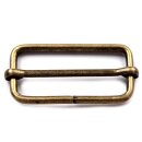 Gurtschieber 38mm Metall altmessingfarben