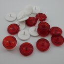 Zierstecker für Gardinen transparent rot...