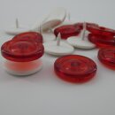 Zierstecker für Gardinen transparent rot...