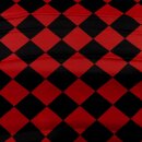 Reststück Satin Raute rot schwarz 2,10 Meter