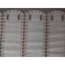 Scheibengardinenstoff schlamm Muster bestickt 46cm hoch