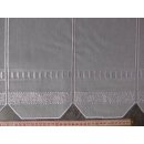 Scheibengardinenstoff bestickt Voile weiß 61cm hoch