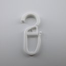 Faltenleghaken für Ringe 28mm weiß