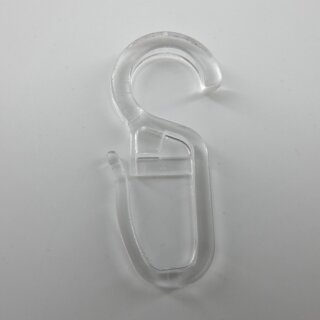 Faltenleghaken für Ringe 28mm transparent