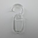 Faltenleghaken für Ringe 28mm transparent