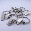 10 Stück Gardinen Clip mit Ring 25mm Durchmesser