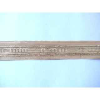 Kräuselband beige 10 Meter Röllchenband Gardinenband