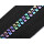 Reißverschluss Regenbogen Krampe 80cm teilbar schwarz Kunststoff