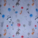 Gardinenstoff Luftballons mit Tieren Kindergardine Meterware