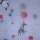Gardinenstoff Luftballons mit Tieren Kindergardine Meterware