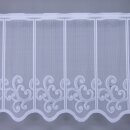 Scheibengardinenstoff weiß Glitzersteine Swirl 46cm...