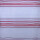 Voilestoff rot weiß Streifen Kurzstück 6,50m
