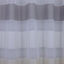 Gardinen Voilestoff grau weiß creme Streifen Kurzstück 8,40m