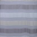 Gardinen Voilestoff grau weiß creme Streifen Kurzstück 8,40m