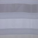 Gardinen Voilestoff grau weiß creme Streifen Kurzstück 8,40m