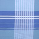 Gardinen Dekostoff blau türkis kariert Kurzstück 6,10m