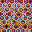 Reststück 190x110cm Motive orange grün lila Baumwolle