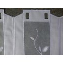 Scheibengardinenstoff weiß Ranken bestickt 30cm hoch