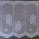 Scheibengardinenstoff 5,60 m Feen Zauberstab weiß...