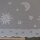 Scheibengardinenstoff 6,20 m Sonne Mond Sterne 48cm hoch