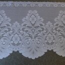 Scheibengardinenstoff 6,90m Ranken und Blumen 45cm hoch