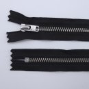 Reißverschluss schwarz 10cm nicht teilbar Metall YKK