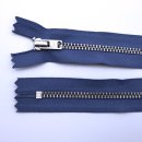 Reißverschluss jeansblau 12cm nicht teilbar Metall YKK