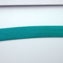 Schrägband grüntürkis crash Einfassband 1,4cm breit 7 Meter