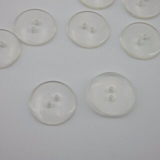 Knopf transparent 20mm 12 Stück