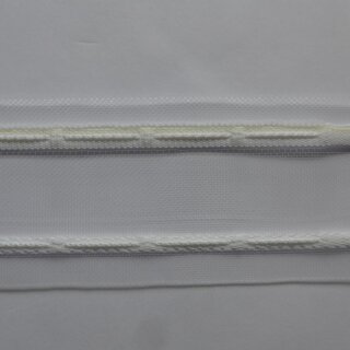 Faltenband 1:2,2 fach 11 Meter Gardinenband transparent
