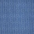 leichter Jeansstoff blau Kreise längs gestreift Meterware