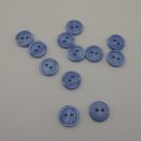 Knopf kornblumenblau glänzend 12mm 12 Stück