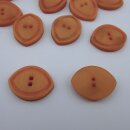 Knöpfe oval terracotta 25mm 12 Stück