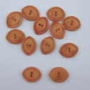 Knöpfe oval terracotta 25mm 12 Stück