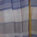 Dekostoff blau schlamm Streifen halbtransparent 155cm breit