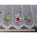 Scheibengardinenstoff 105cm mit Nikolaus und Tannenbaum...