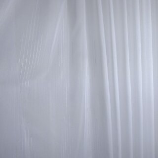 Kurzstück 530cm breit x 135cm hoch Shirley Diolenstoff weiß längststreifen 
